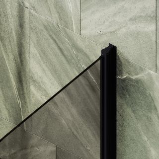 Шторка на ванну MaybahGlass MGV-783-6 70см чёрный